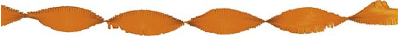 Crepeguirlande 24 meter oranje