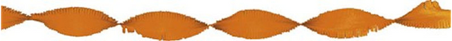 Crepeguirlande 24 meter oranje