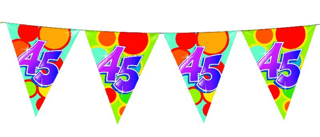 Vlaggenlijn 10 meter 45 jaar