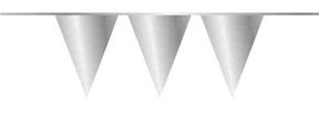 Vlaggenlijn 10 meter zilver