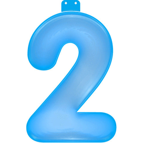 Basic oppustelig figur 2 blå 35cm