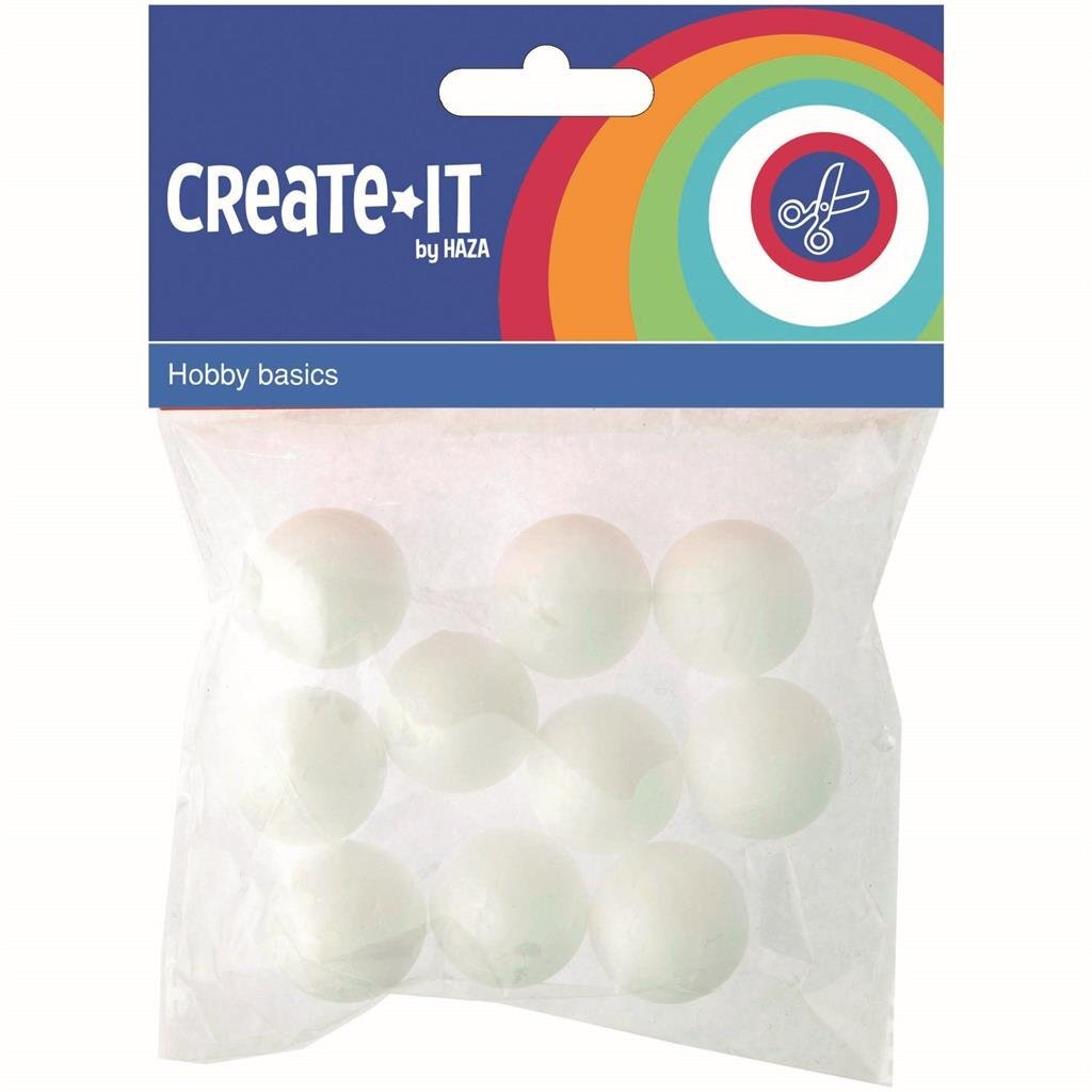 Create it polystyrenkugler 2,5 cm 10 stk