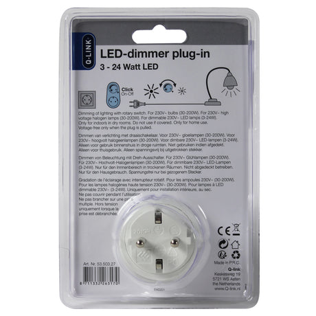 Q link q-link universalstik lysdæmper LED 3-24w