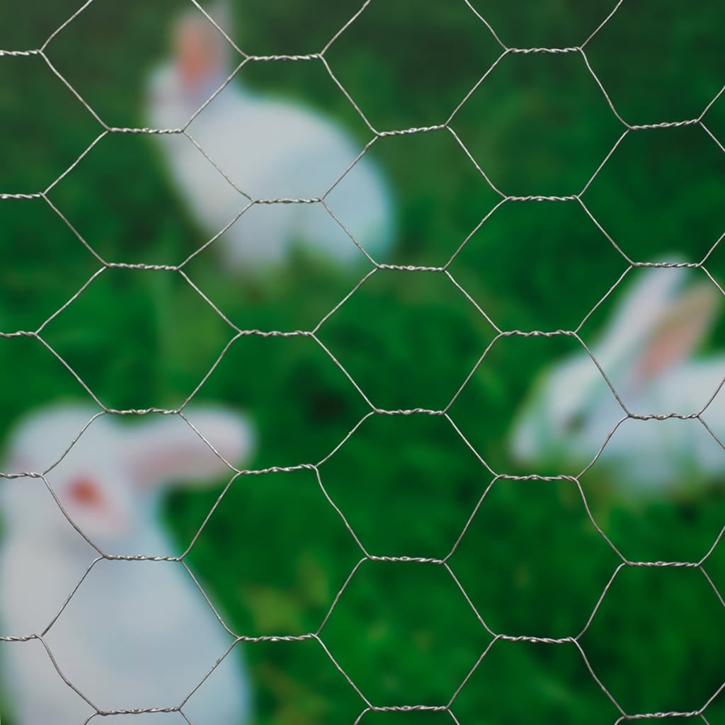Naturmesh hexagonal 1x10 m 40 mm galvaniseret stål
