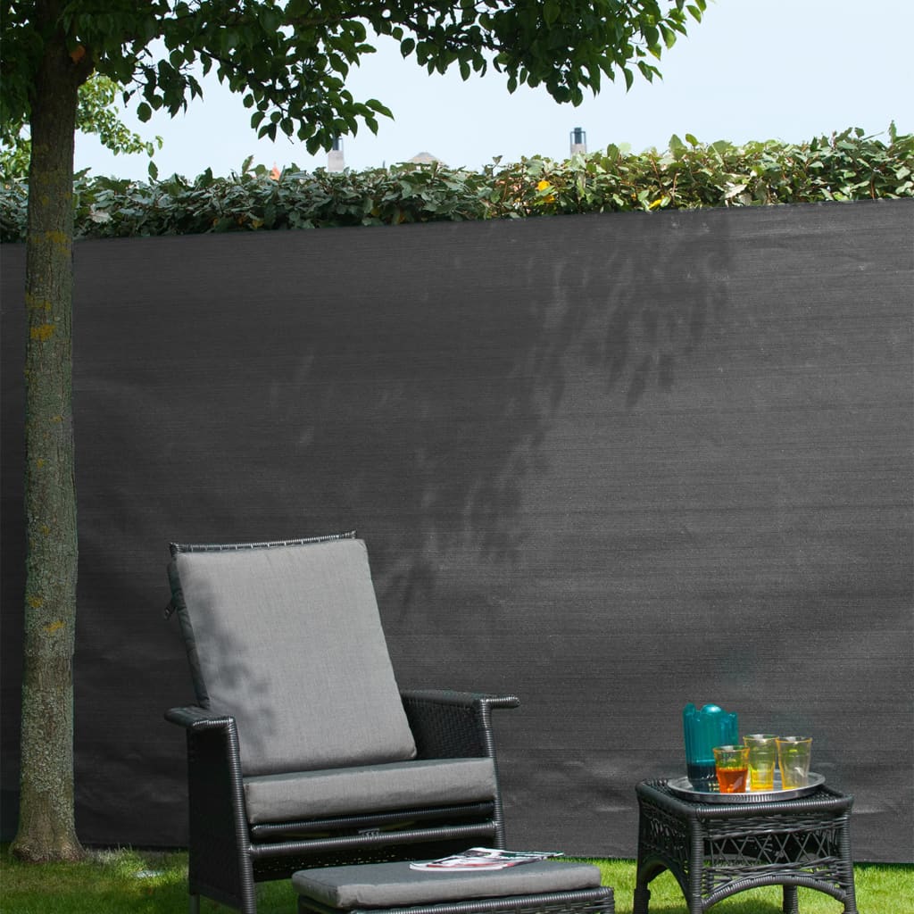 Naturhaveskærm 1,5x5 m pe antracit