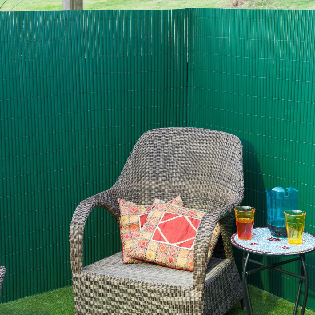 Natur Have skærm dobbelt -sidet 1x3 m pvc grøn