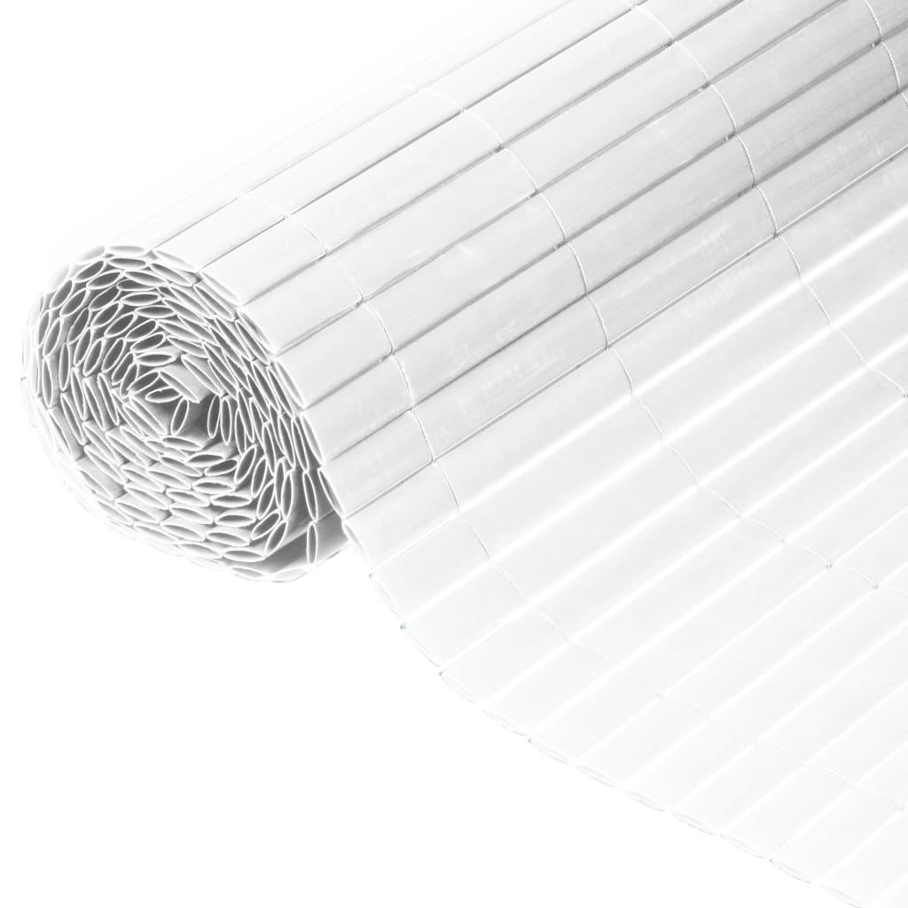 Nature Nature Garden Screen Double -Sided 1x3 M PVC White