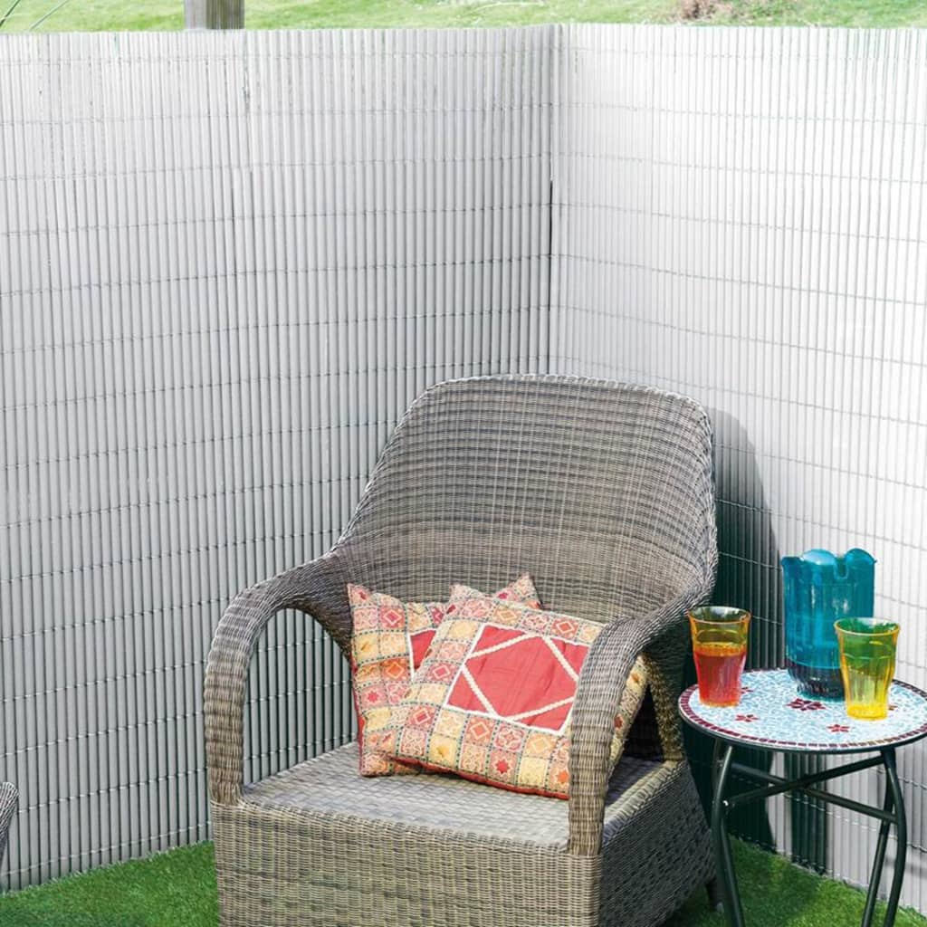 Nature Nature Garden Screen Double -Sided 1x3 M PVC White