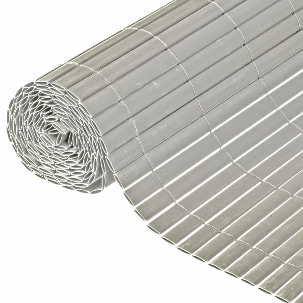 Natur Have skærm dobbelt -sidet 1x3 m PVC grå