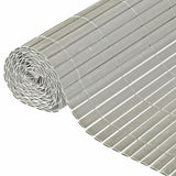 Natur Have skærm dobbelt -sidet 1x3 m PVC grå