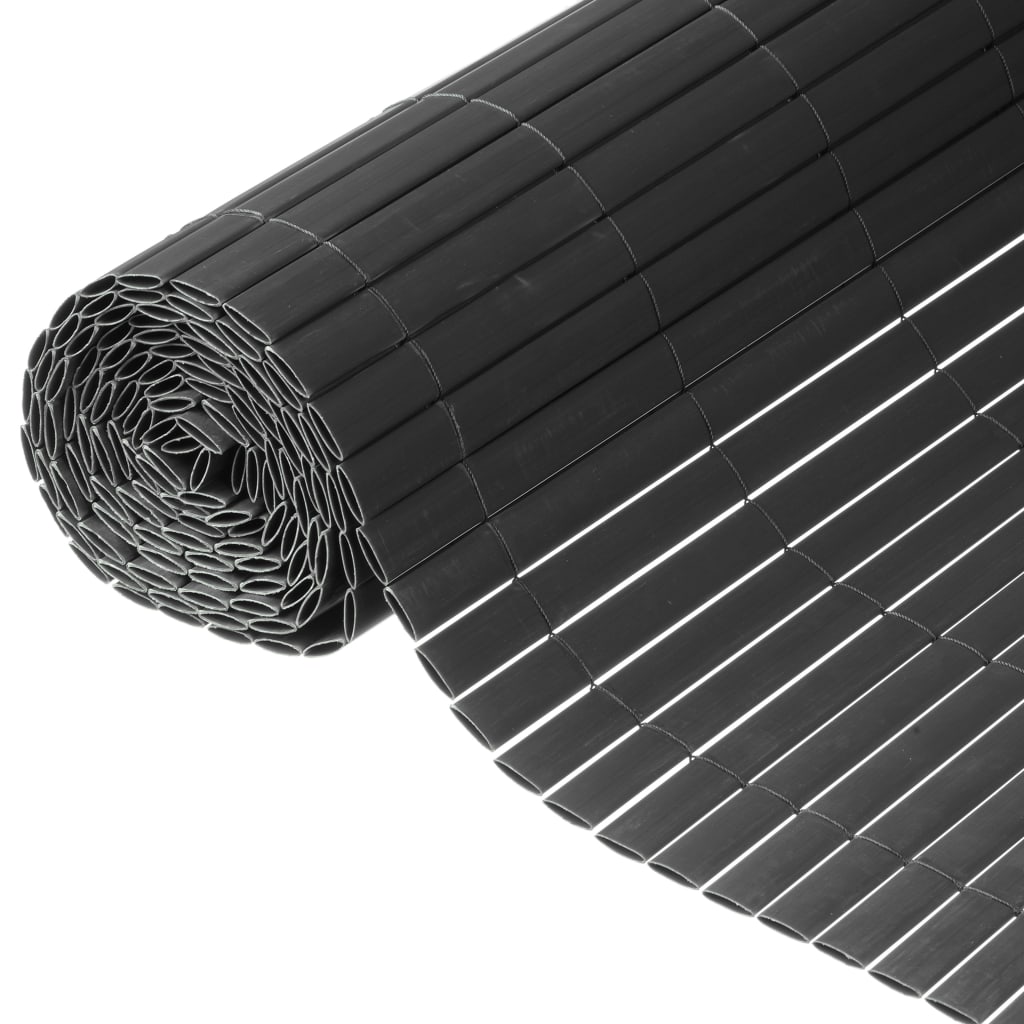 Natur Have skærm dobbelt -sidet 1x3 m pvc anthracit
