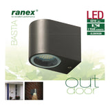 Ranex RA-5000332 LED udendørs væglampe lavet af rustfrit stål