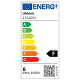 Ubbink Niagara vandfald med LED -belysning 90 cm rustfrit stål