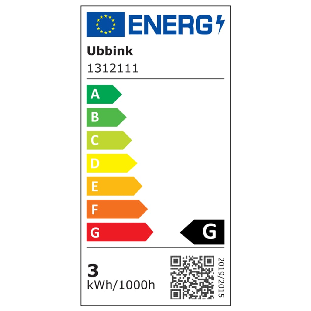 Ubbink vandfald med LED'er Nevada 30 cm rustfrit stål