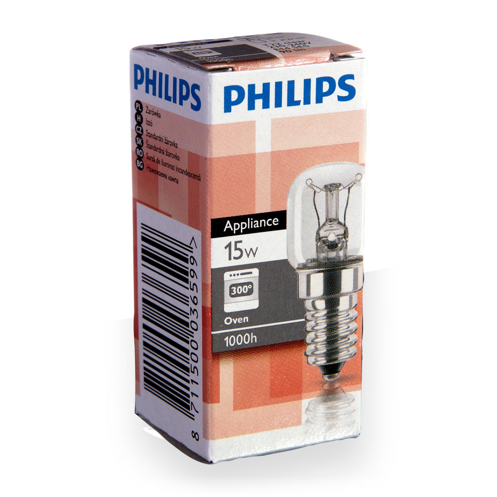 Philips ovnlampe klar E14 15W T22 5123490