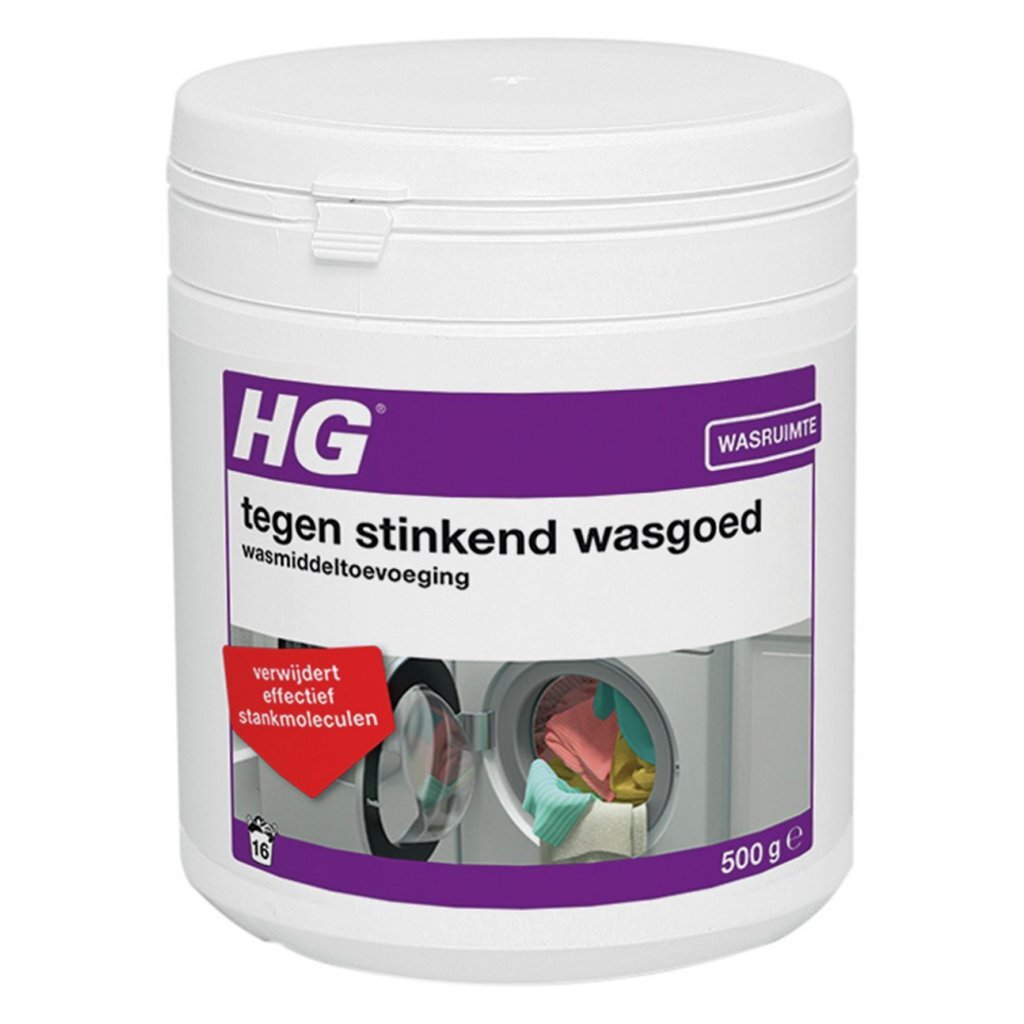 Hg vaskemiddeltilsætning mod ildelugtende vasketøj 500 g