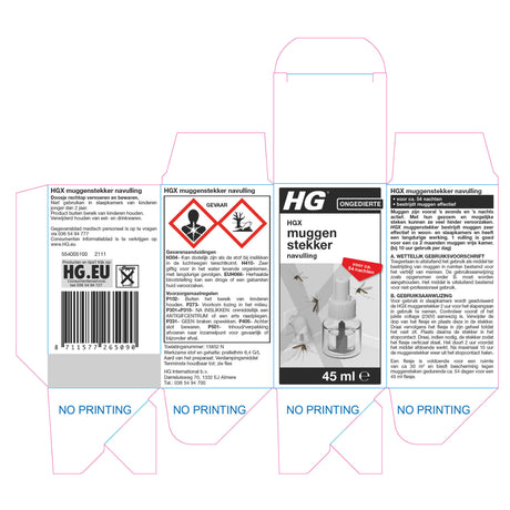 Hg x myggeprop refill 15852n 1stk
