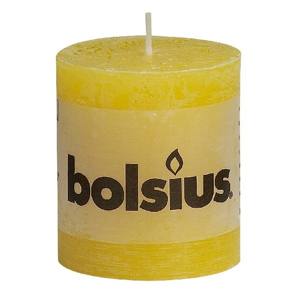 Bolsius bolsius søjlelys gul 8x7cm
