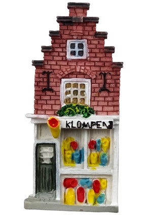 Miniature træsko med køleskabsmagnet. 5,5 c