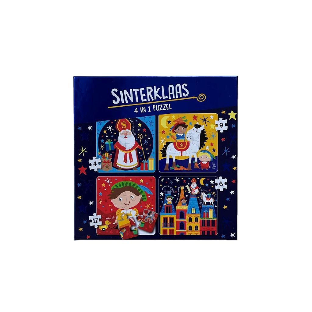 Sinterklaas 4i1 puslespil 4-12 brikker