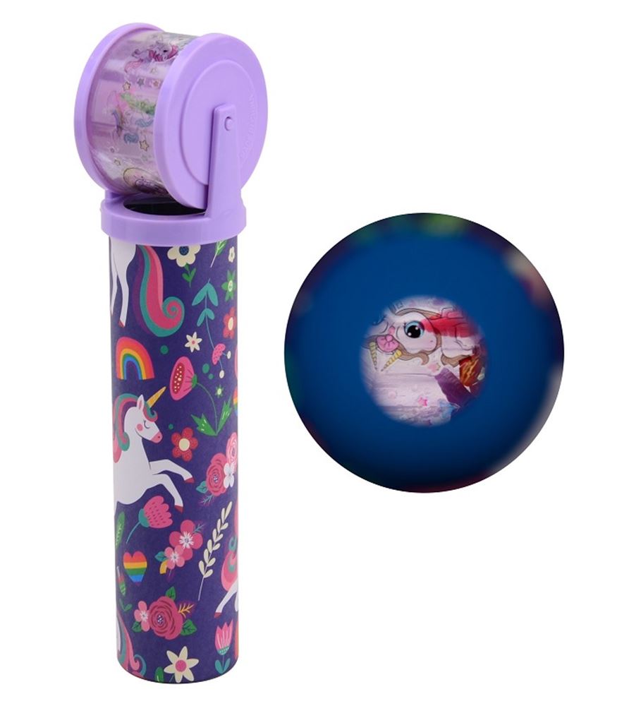 Johntoy Kaleidoscope Unicorn med roterende linse