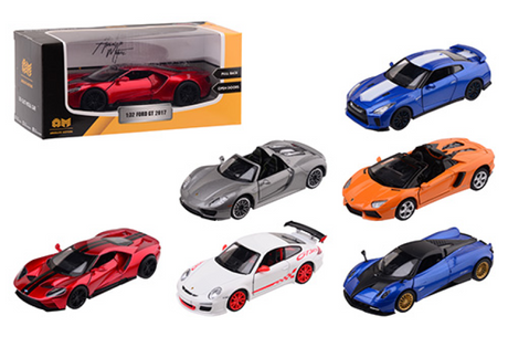 Johntoy absolut motors licenseret superbil bilskala ca. 1:32 18x8x8cm