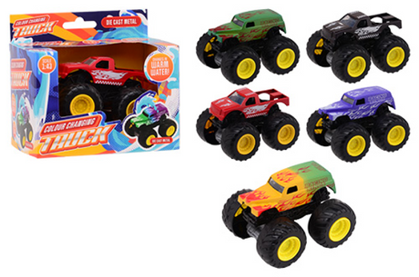 Johntoy-farveskiftende monstertruck
