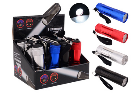 Johntoy Zaklamp 9 LED