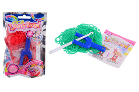 Johntoy loom knoop je eigen armband (200 ringen) met y-tool assorti