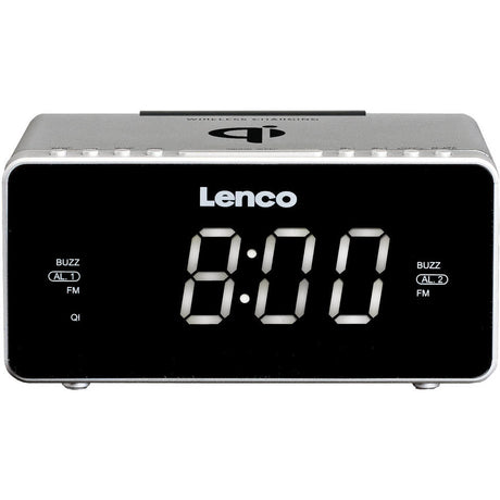 Lenco cr-550 clockradio sølv