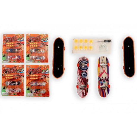 Finger skateboard med tilbehør