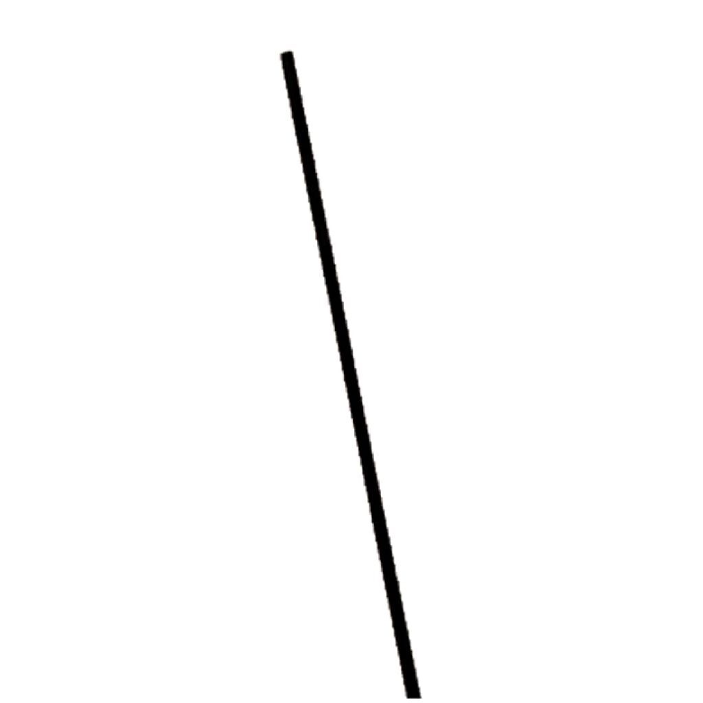 Basic glasfiberpind til drager 125x0,4 cm sort