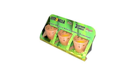 Diverse citronella terra cotta gryder sæt med 3 stk