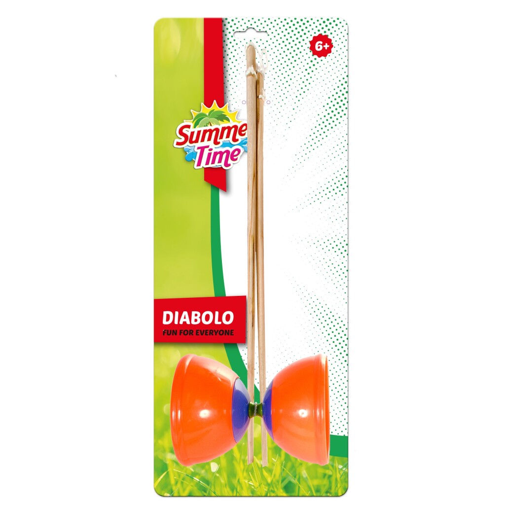 Sommer diabolo orange blå