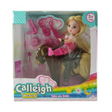 Basic calleigh minihest med dukke + tilbehør