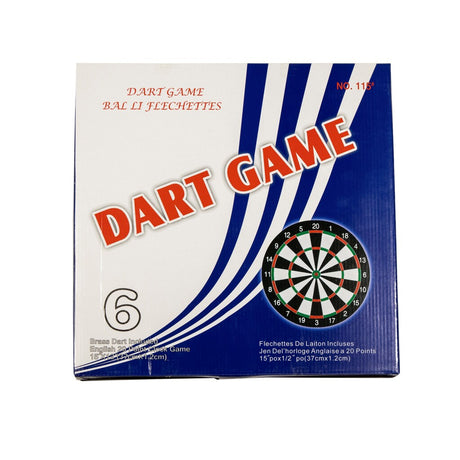 Basic dartskive 37,5 cm med 6 dartpile