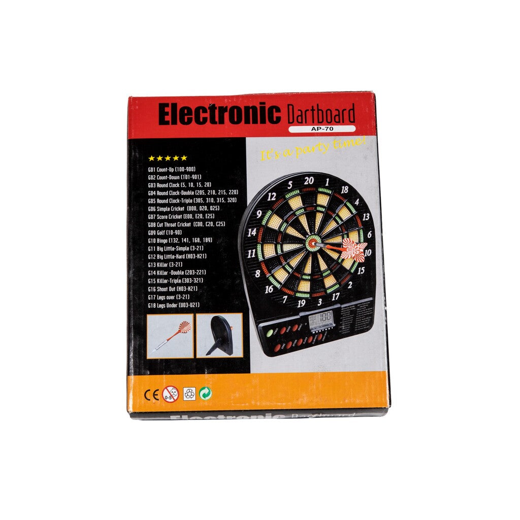 Sportx mini elektronisk dartskive + 4 dartpile