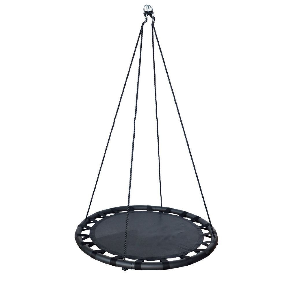 Udendørs legegyngemåtte 100 cm sort