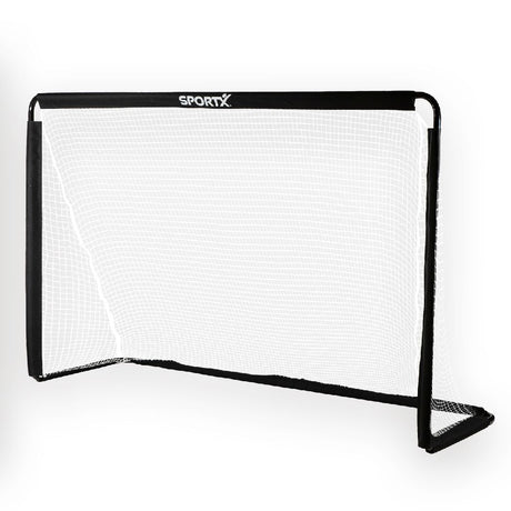 Sportx metal fodboldmål 182x60x122 cm sort