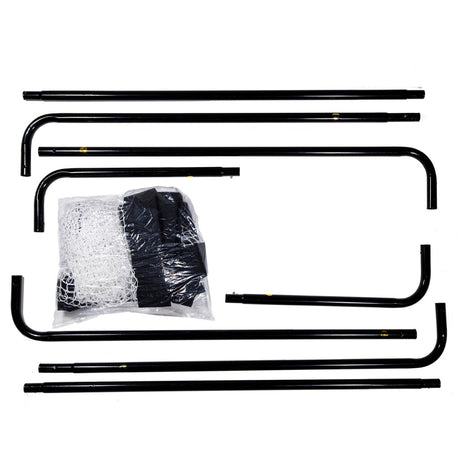 Sportx metal fodboldmål 182x60x122 cm sort
