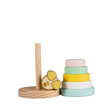 Rubo legetøj Woezel og Pip Pip baby stabletårn, 7 stk.