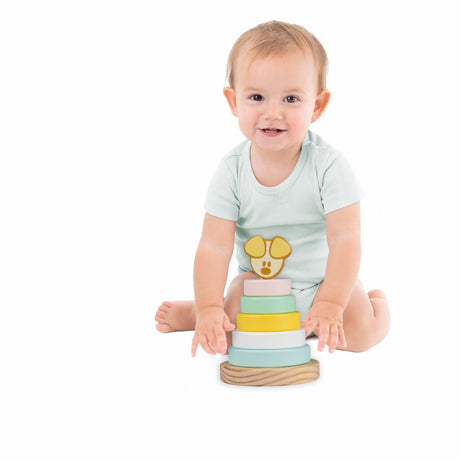 Rubo legetøj Woezel og Pip Pip baby stabletårn, 7 stk.