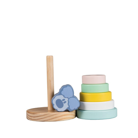 Rubo legetøj Woezel og Pip Woezel baby stabletårn, 7 stk.