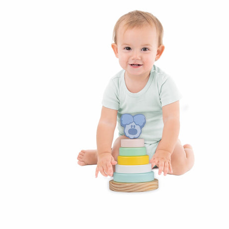 Rubo legetøj Woezel og Pip Woezel baby stabletårn, 7 stk.