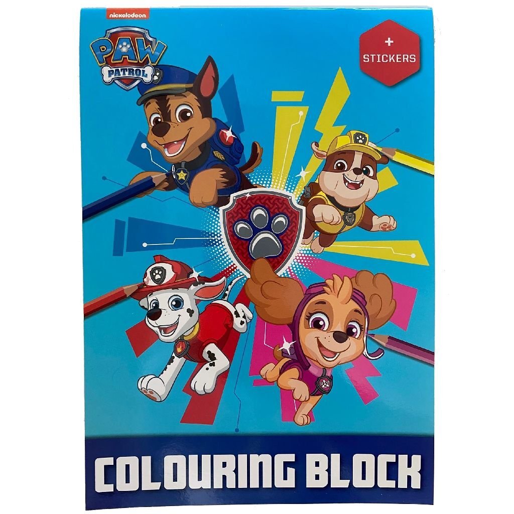 Paw patrulje a4 malebog + klistermærker