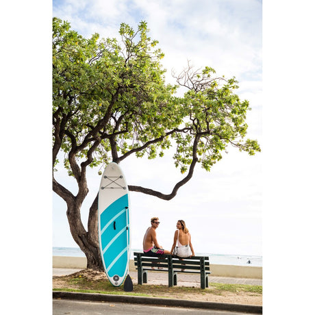 Intex 68241np aquaquest 240 støtteplade 244x76x13 cm hvid lyseblå