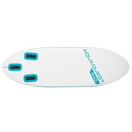 Intex 68241np aquaquest 240 støtteplade 244x76x13 cm hvid lyseblå
