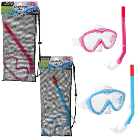 Sportx børne snorkel sæt 4 stjerner assorteret