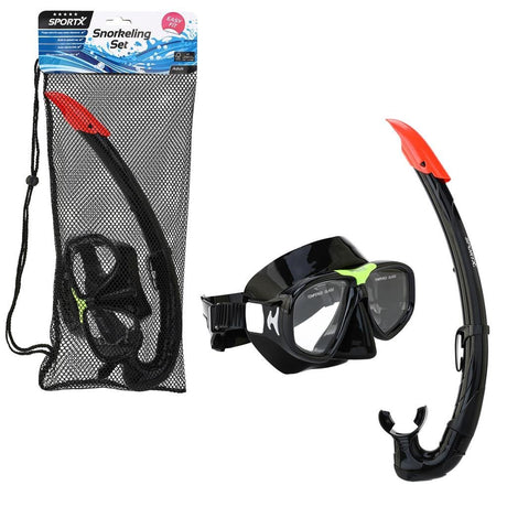 Sportx voksen snorkelsæt 5 stjerner sort