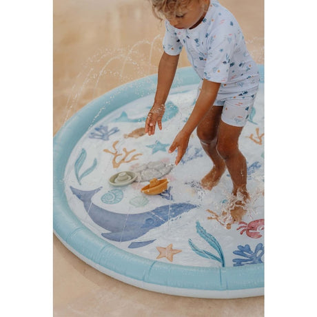Lille hollandsk sprinklermåtte ocean dreams blå 150 cm